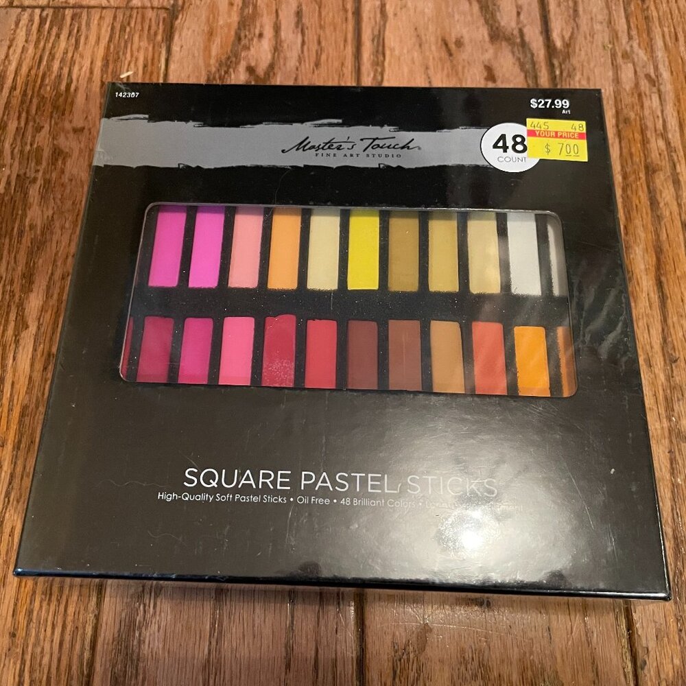 48 Count Square Pastel Sticks Set - Master's Touch